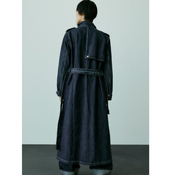 ZARA TRF DENIM TRENCH - Picture 4 of 5